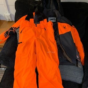 Spyder boys ski coat and pants.